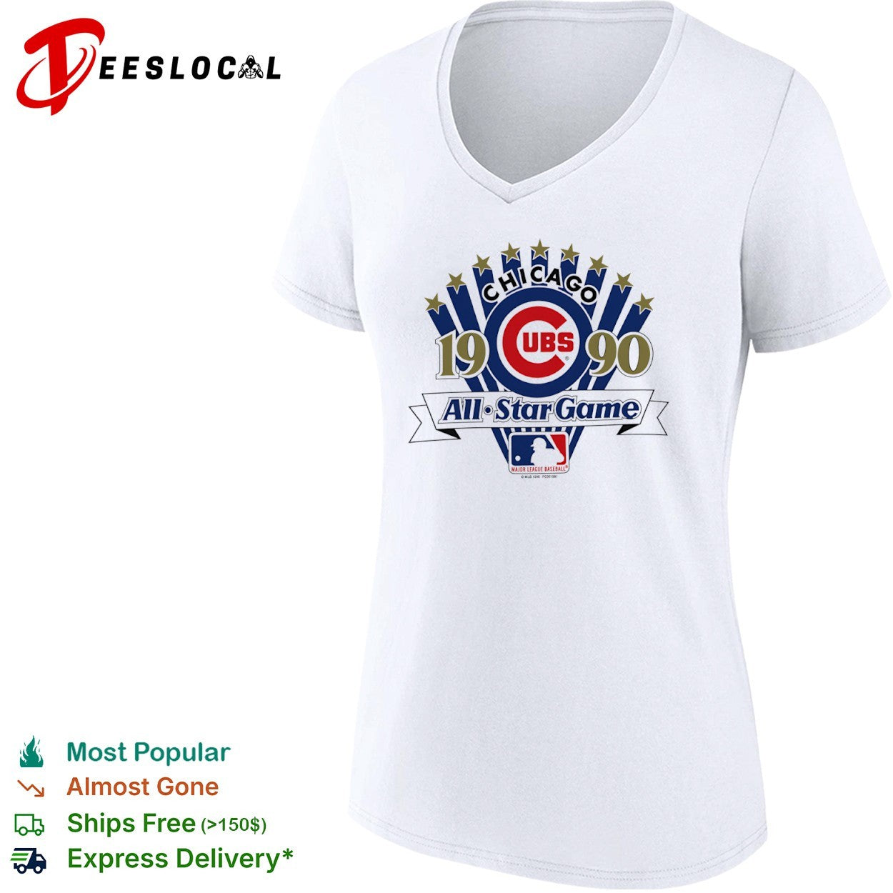 1990 Chicago Cubs All-Star Game Logo MLB shirt
