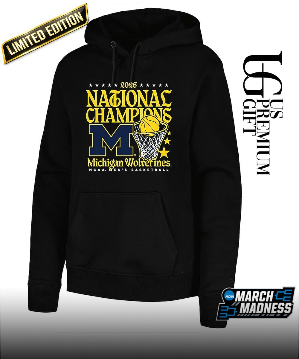 Michigan Wolverines 2026 Men’s Basketball National Champions hoop shirt