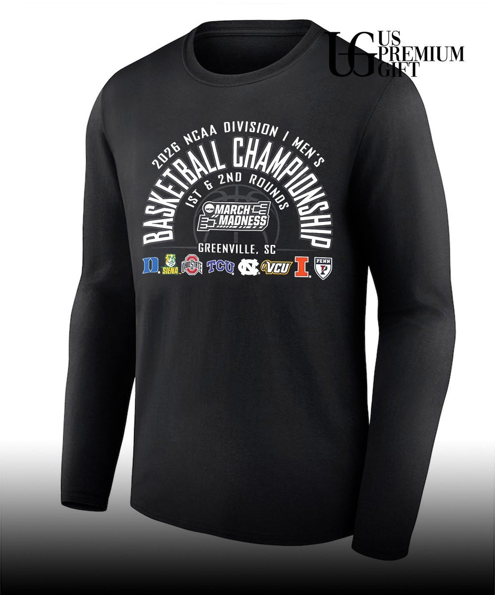 1St and 2nd Rounds March Madness 2026 NCAA DI Men’s Basketball Championship Greenville shirt