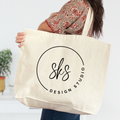 Custom Logo | Jumbo Canvas Tote Bag