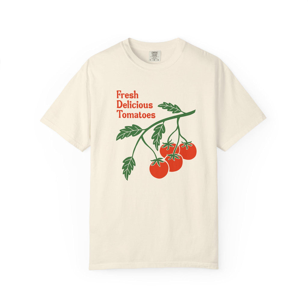 Fresh Delicious Tomatoes Tomato Vine Red Green Produce Tee Fdt (3)