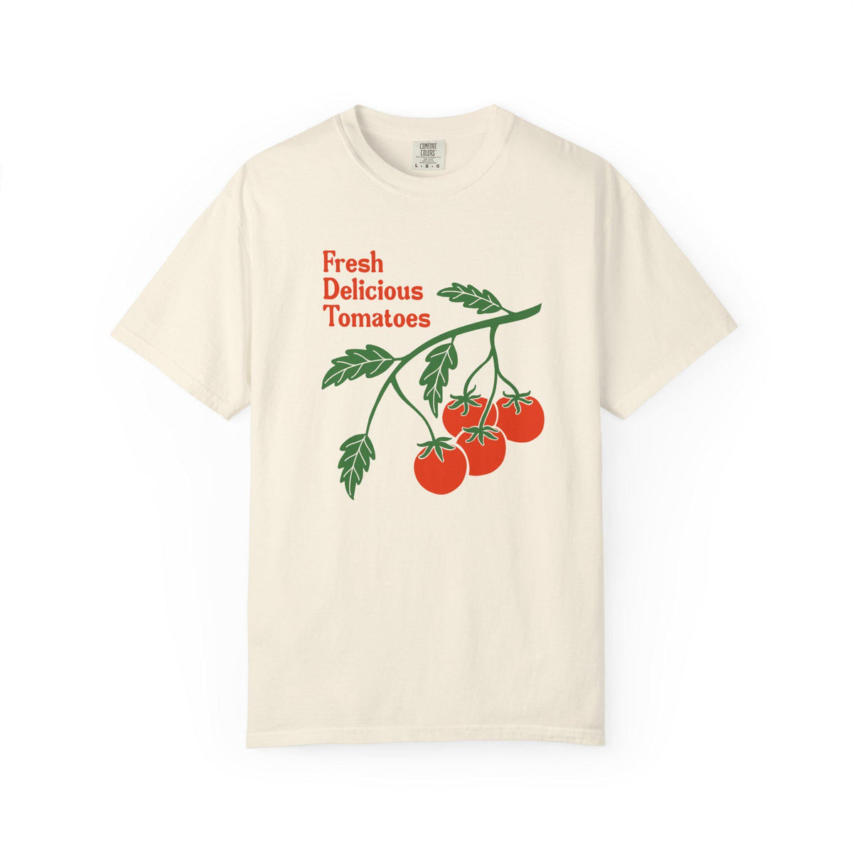 Fresh Delicious Tomatoes Tomato Vine Red Green Produce Tee Fdt (3)