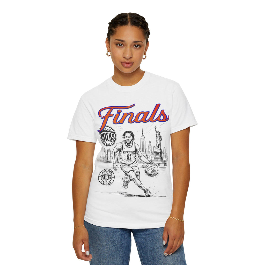 York Finals Nyc Basketball Fan Tee Playoff Basketball Orange Blue Game Day Sports (3)