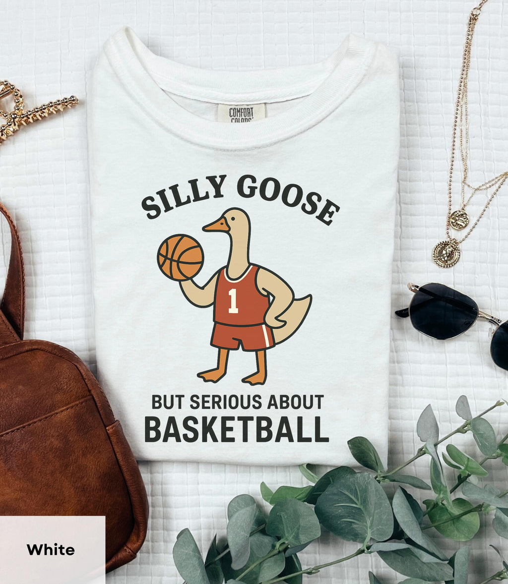 Silly Goose Basketball Goose Playing Basketball Tee Unisex T-shirt, Sweatshirt, Hoodie (3)
