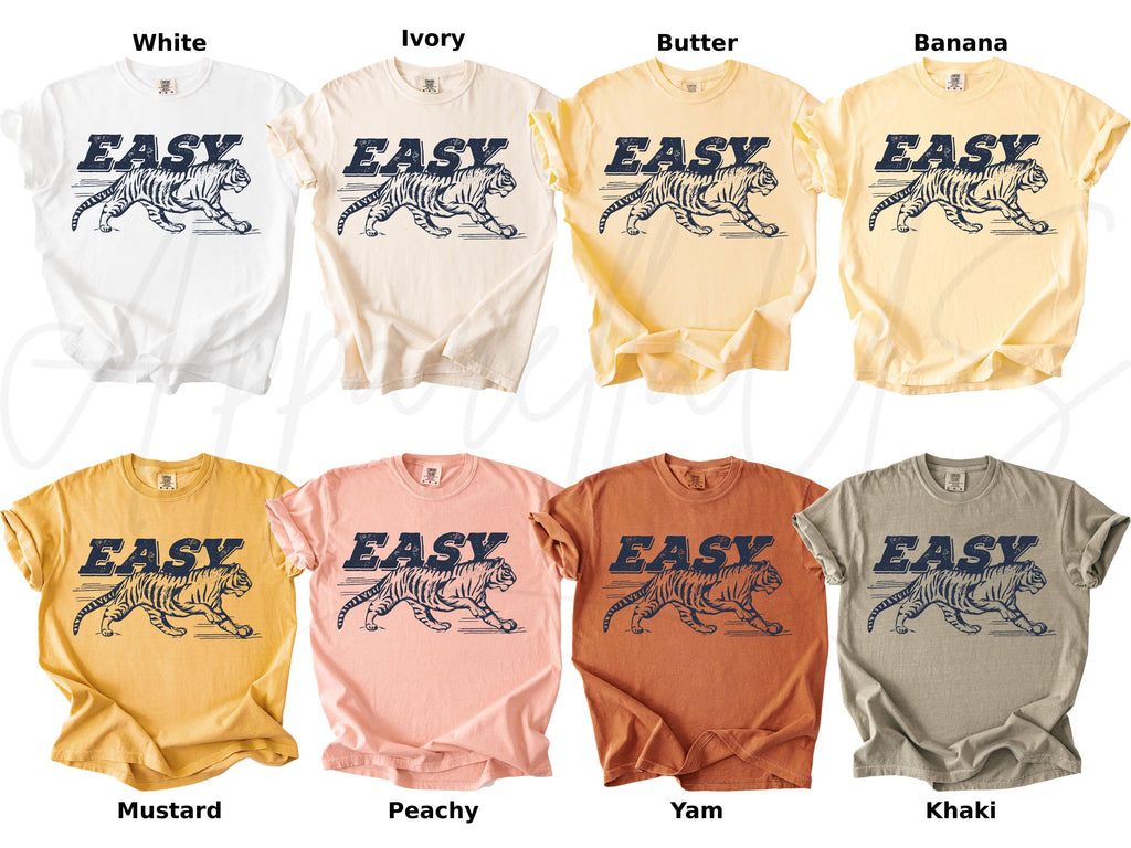 Comfort Colors Easy Tiger Tiger Hippie Retro Boho Wild Animal Retro Tiger (3)