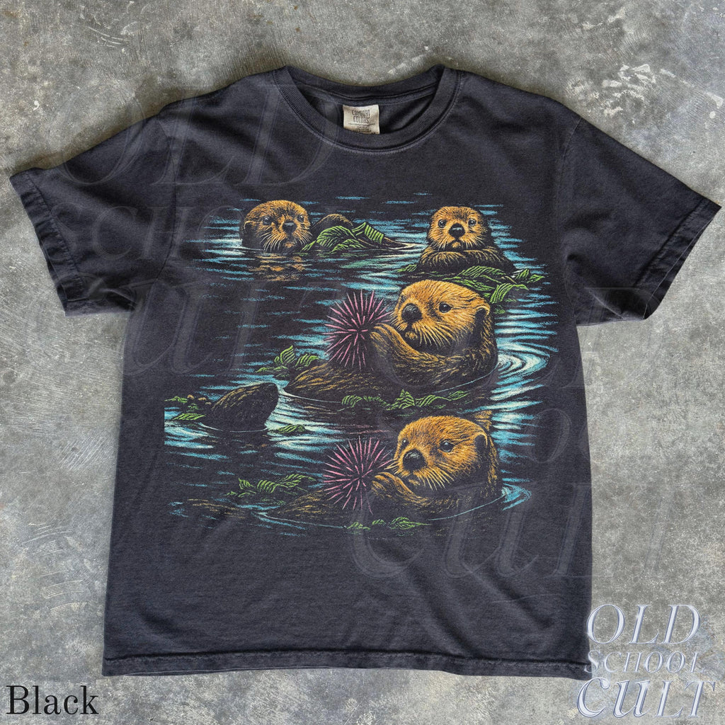 Vintage Otter Swimming 90s Retro Otter Nature Wildlife 90s Animal Nostalgia Otter Lover (3)