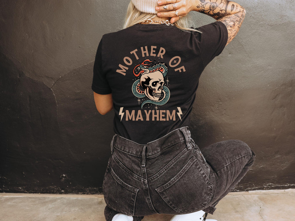 Father Mayhem Dad Matching Dad Dad Girl Father Son Father Daughter Expectant Father Dad Tee-Shirt (3)