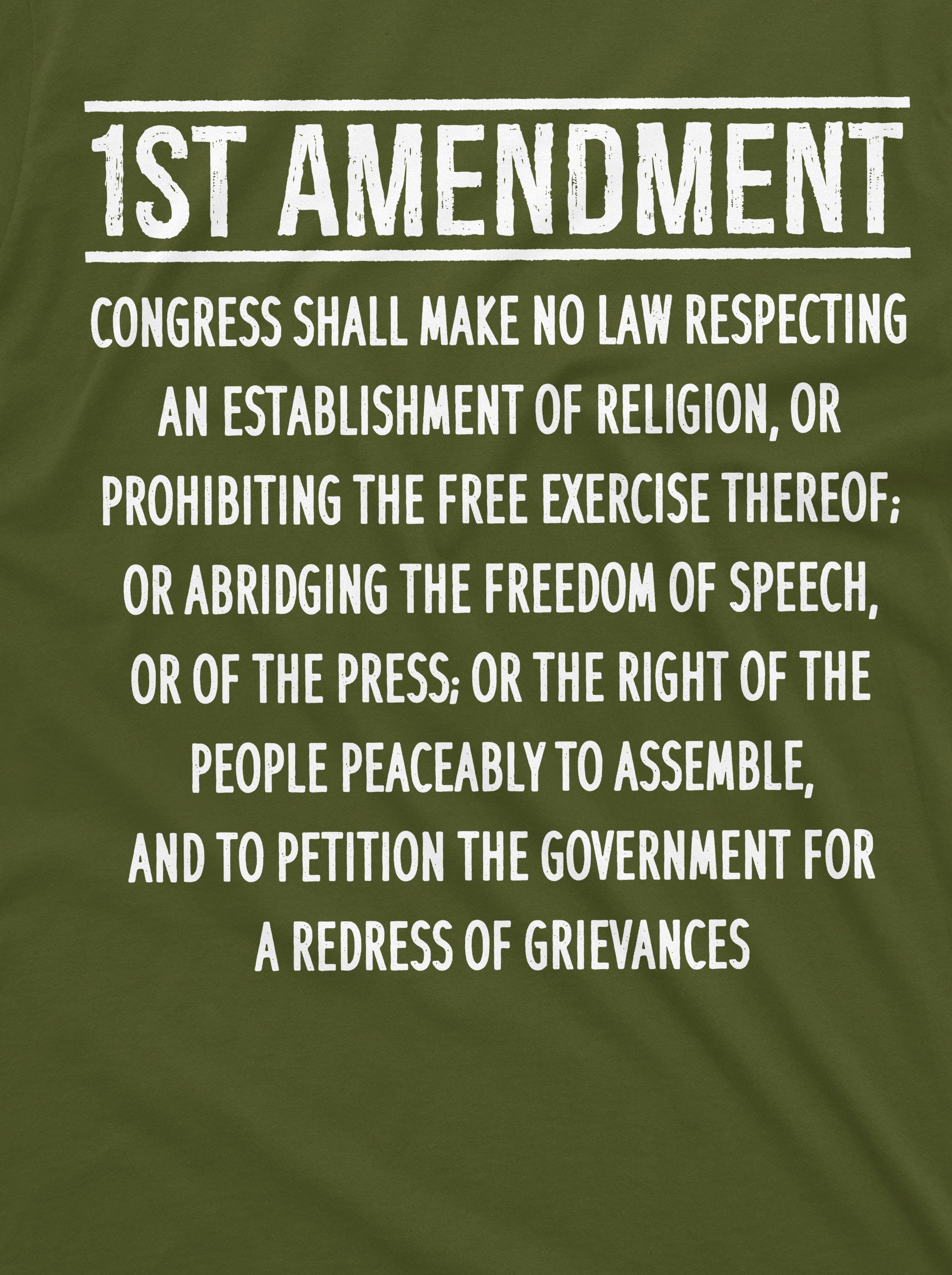 Patriotic Constitution 1st Amendment Freedom Speech Democracy Usa 4th July Tee (3)
