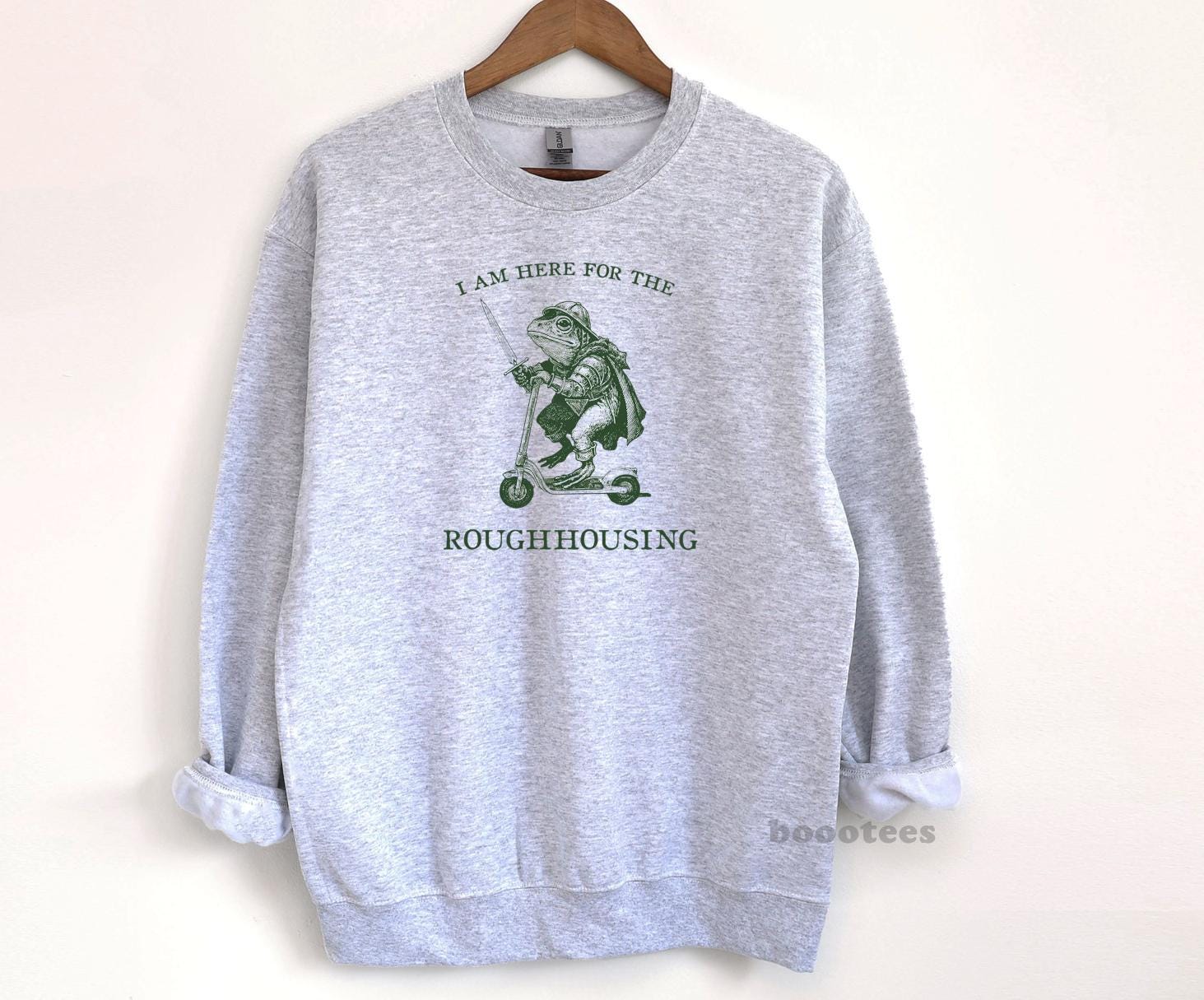Frog Am Here Roughhousing Tee Tees Weird Weirdcore Meme Scooter (3)