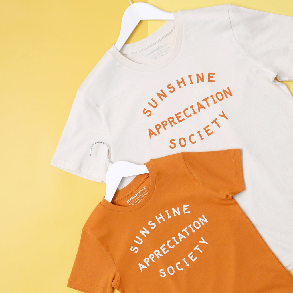 Sunshine Appreciation Society Organic Slogan Tee Summer (3)