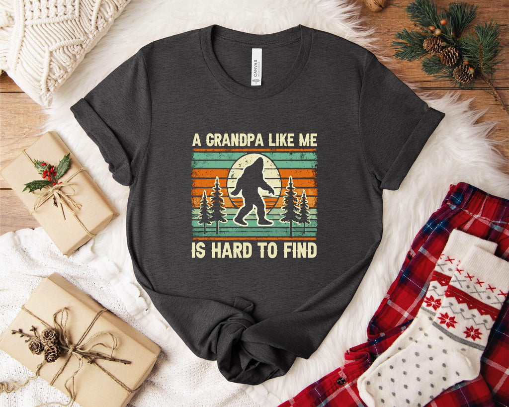 Grandpa Bigfoot Retro Sasquatch Tee Unisex T-shirt, Sweatshirt, Hoodie (3)