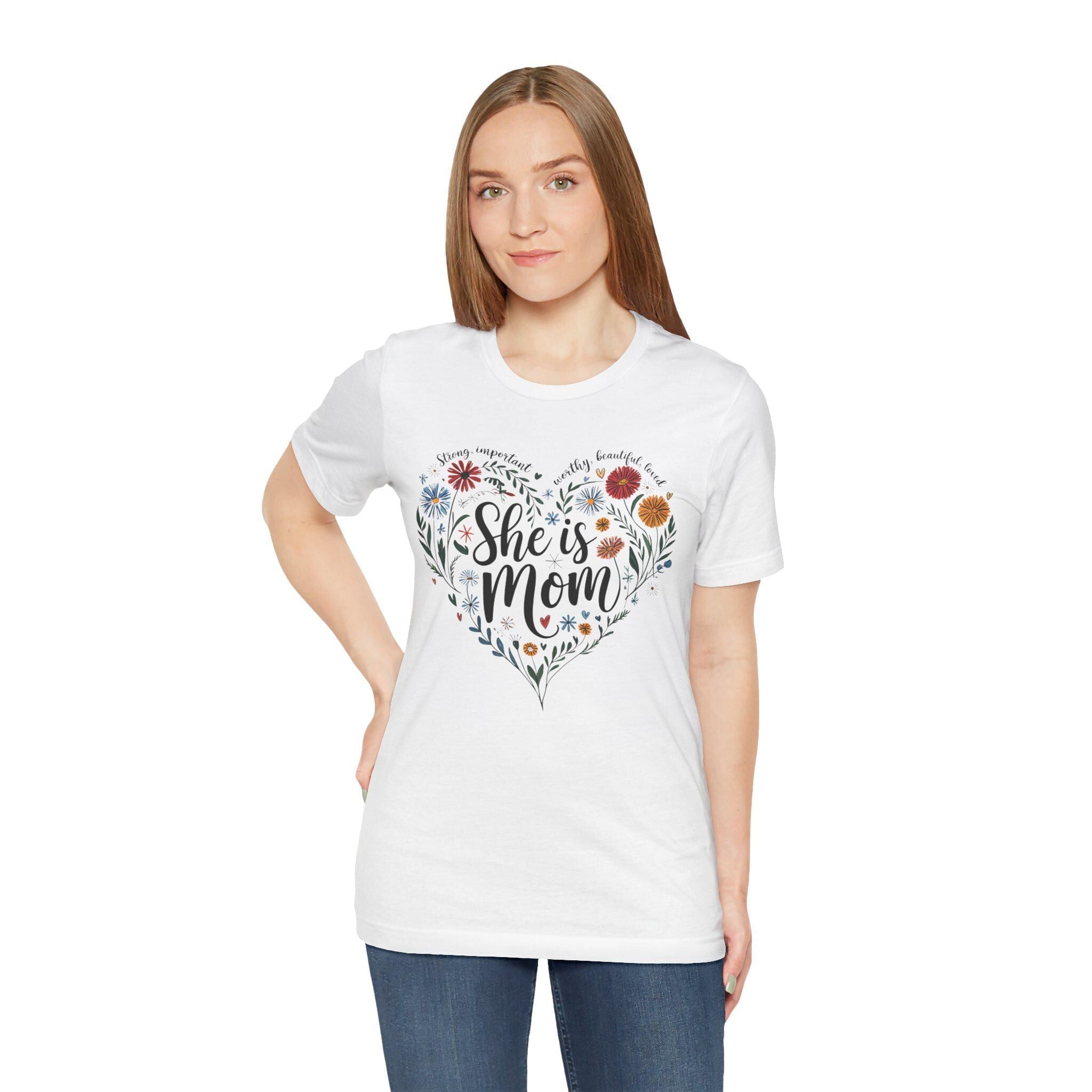 Mom Heart Floral Mother'S Day Tee Colors Unisex T-shirt, Sweatshirt, Hoodie (3)