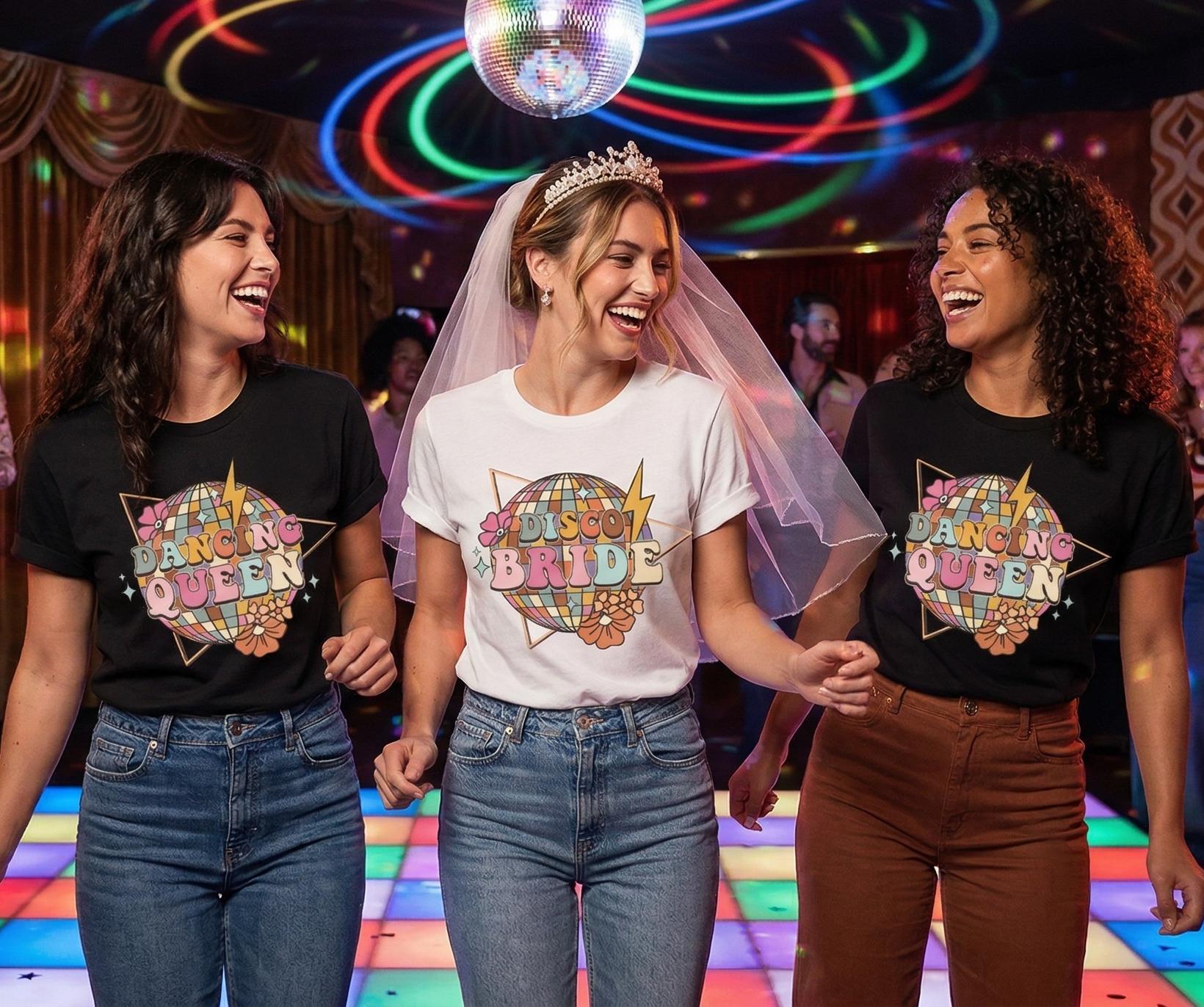 Disco Bachelorette Party Bride Squad Unisex T-shirt, Sweatshirt, Hoodie (3)