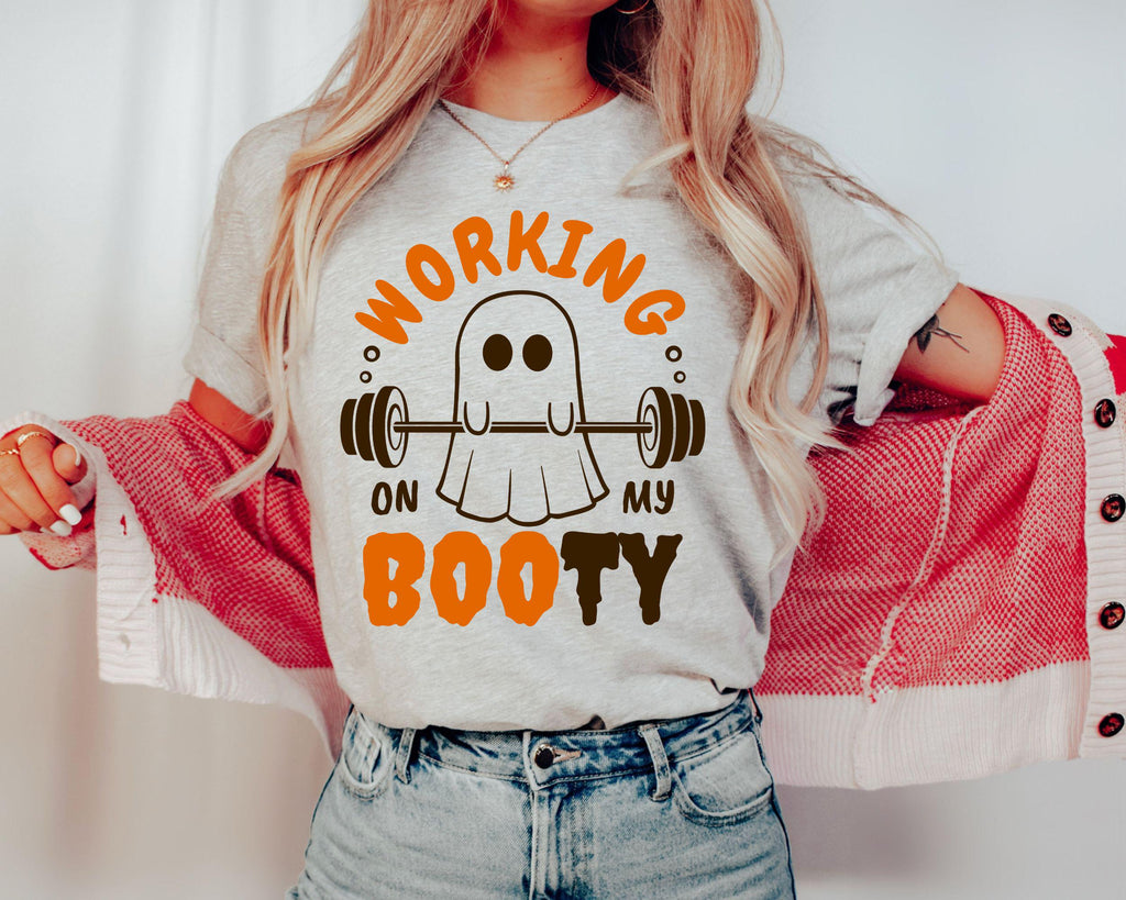 Halloween Ghost Gym Working Booty Gym Workou Ghos Fitness Halloween (3)