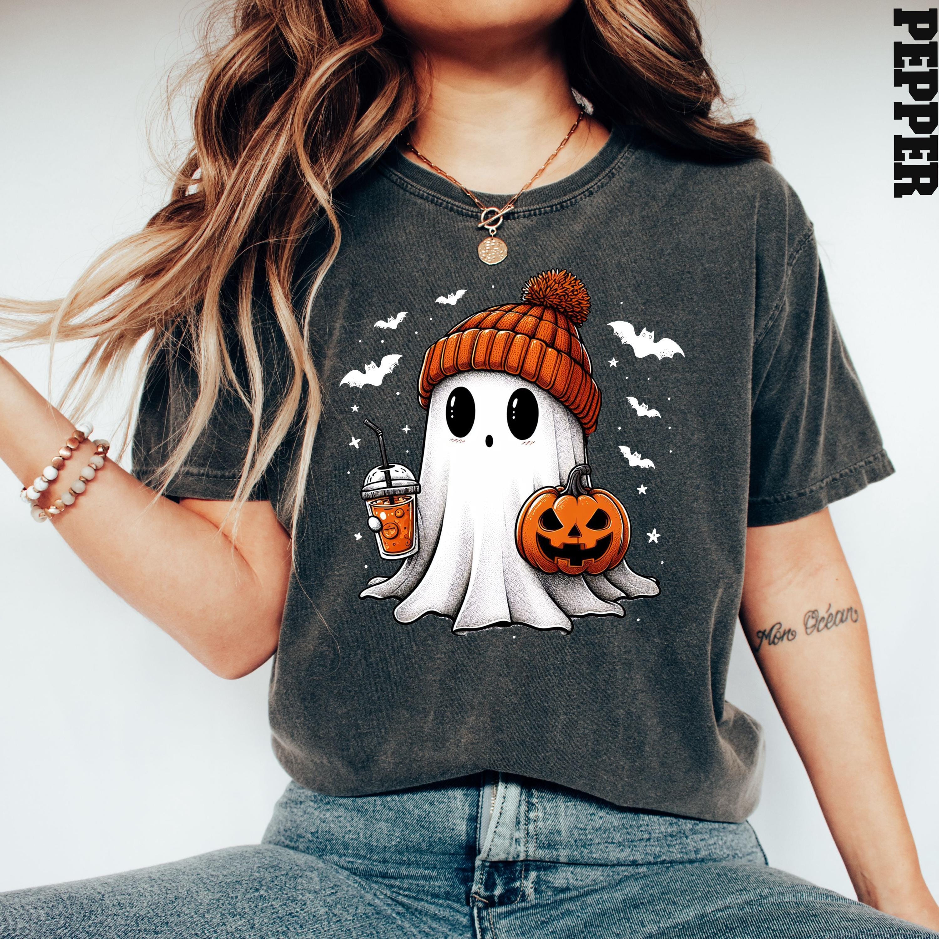 Comfort Colors Ghost Tee Ghost Halloween Halloween Halloween Pumpkin Halloween Halloween Tee (3)