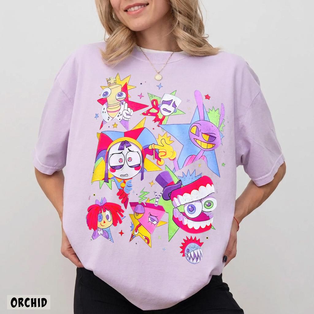 Comfort Colors Digital Circus Tadc Tadc Jax Tee Pomni Gangle Ragatha Caine Bubble Zooble (3)