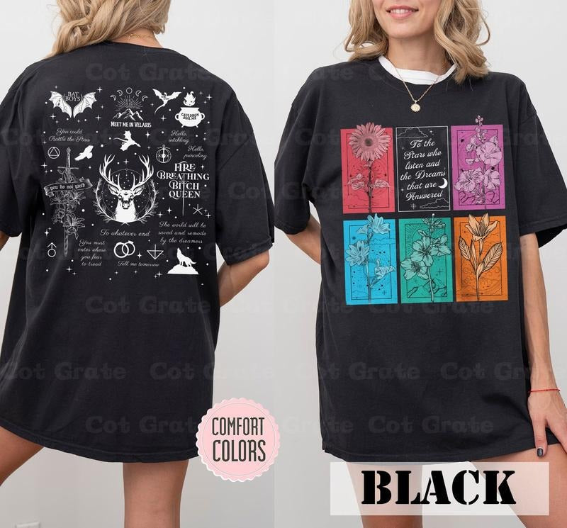 2 slide design, ACOTAR Quote T-Shirt