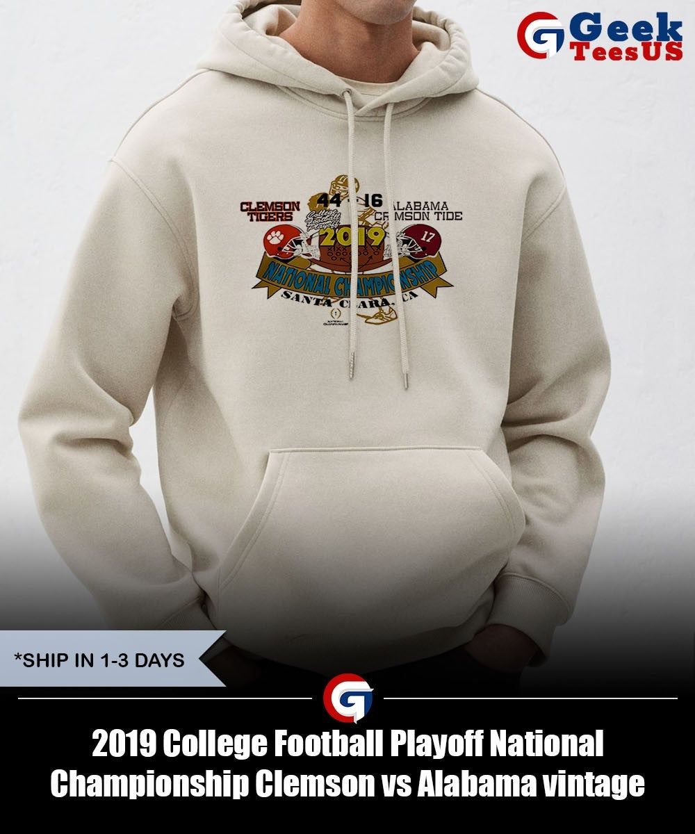 2019 College Football Playoff National Championship Clemson vs Alabama vintage shirt