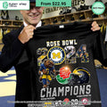 2024 Rose Bowl Game Champions Michigan Wolverines Shirt