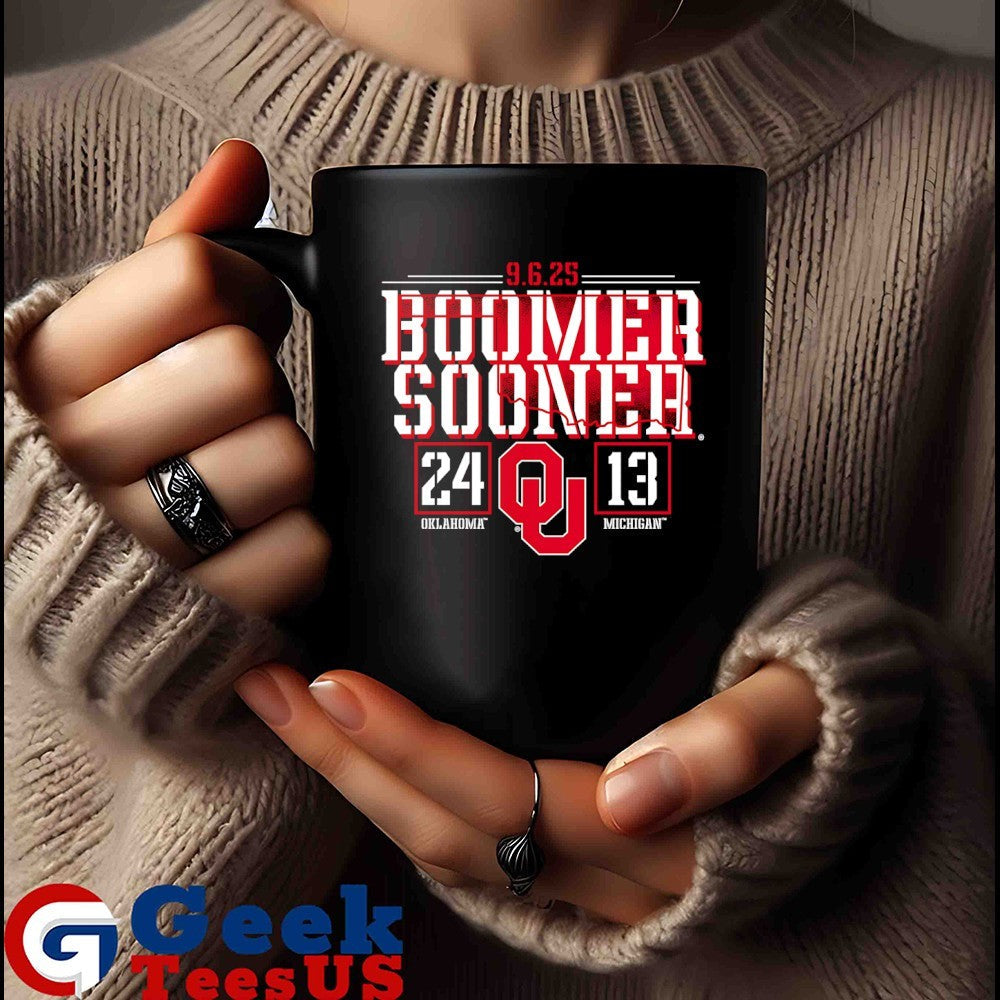 2025 Boomer Sooner Oklahoma Sooners vs Michigan Wolverines 24-13 score shirt