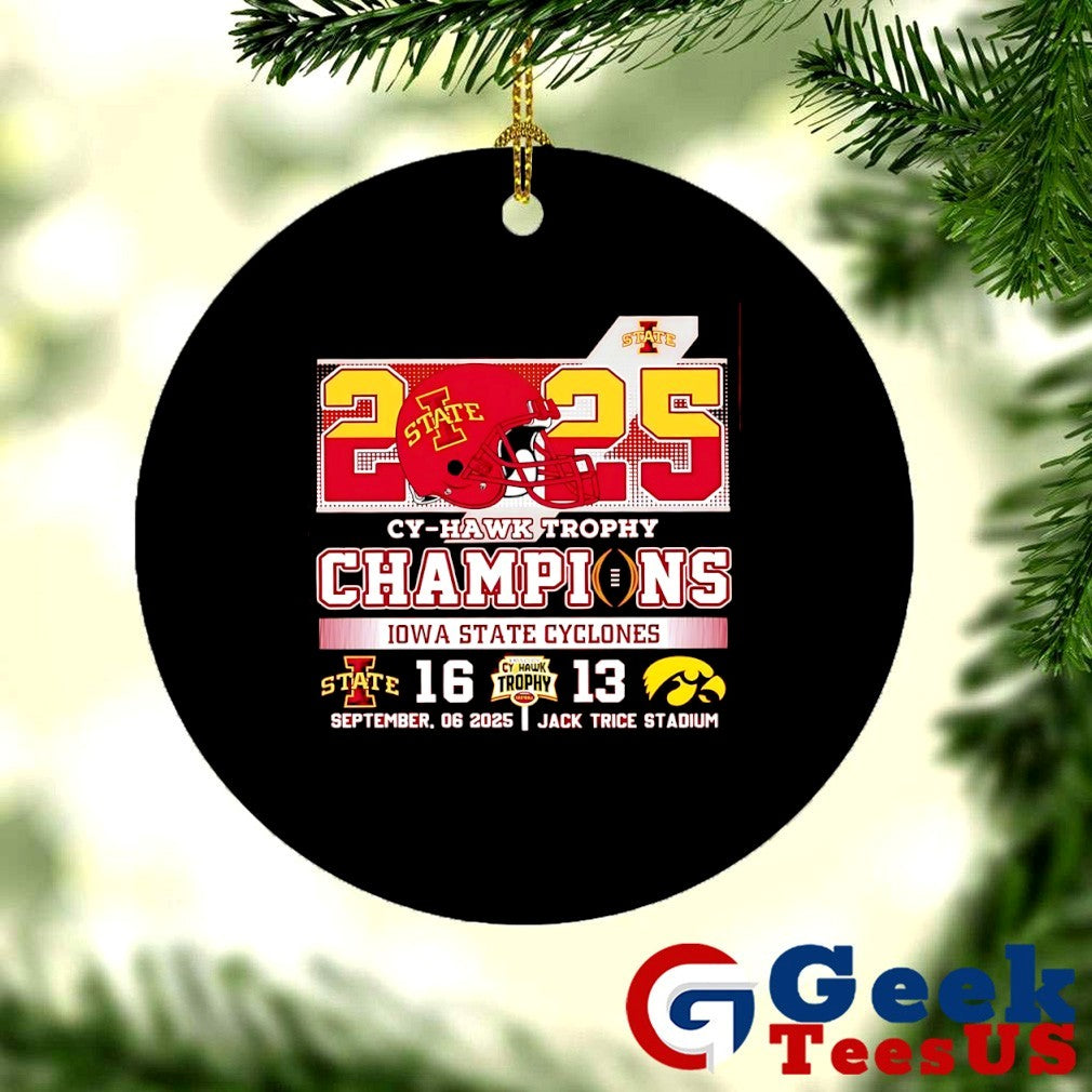 2025 Cy-Hawk Trophy Champions Iowa State Cyclones 16-13 Iowa Hawkeyes football shirt