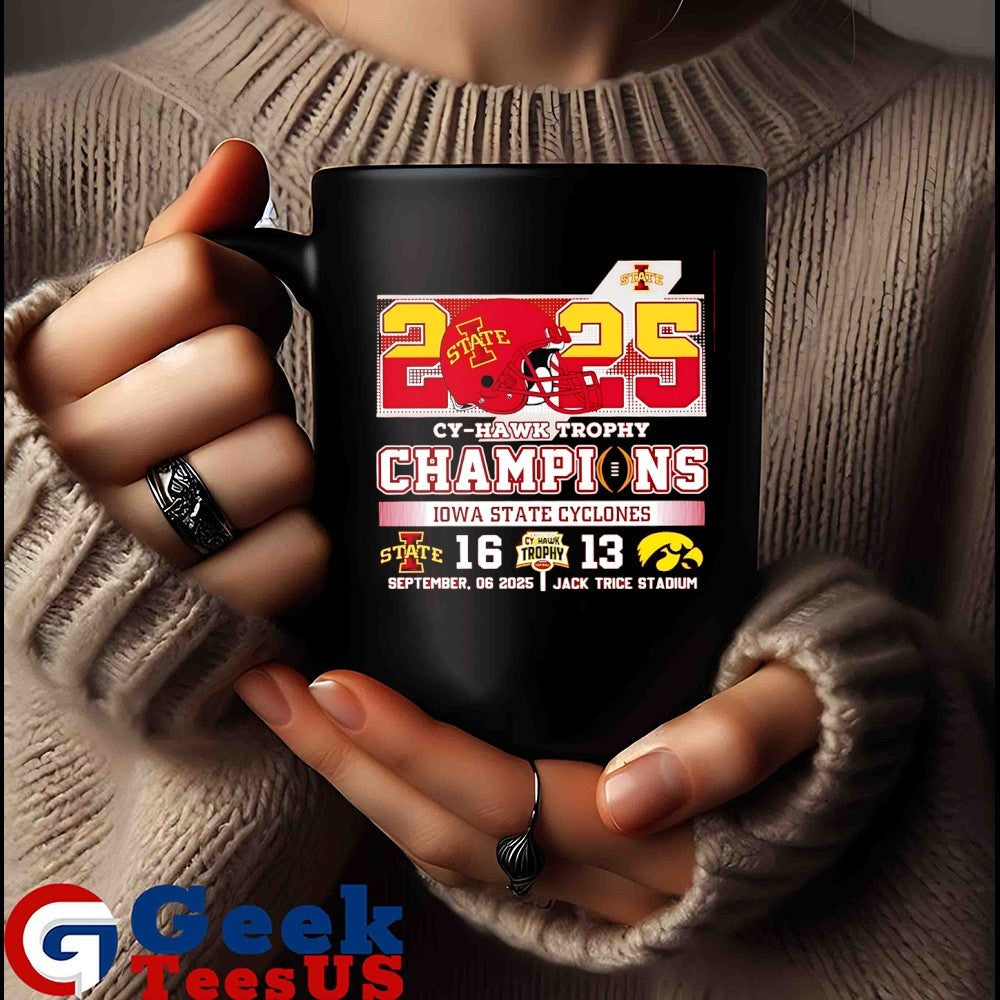 2025 Cy-Hawk Trophy Champions Iowa State Cyclones 16-13 Iowa Hawkeyes football shirt