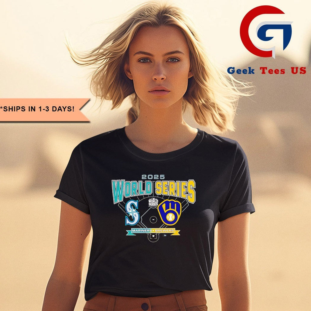 2025 MLB World Series Seattle Mariners vs Milwaukee Brewers baseball change up shirt