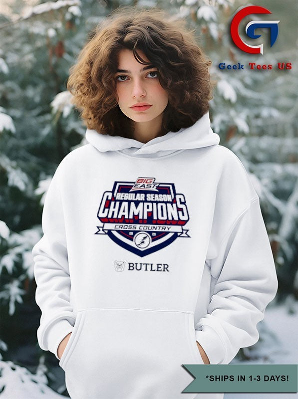 2025 Regular Season Champions Big East Butler Men’s Cross Country logo shirt