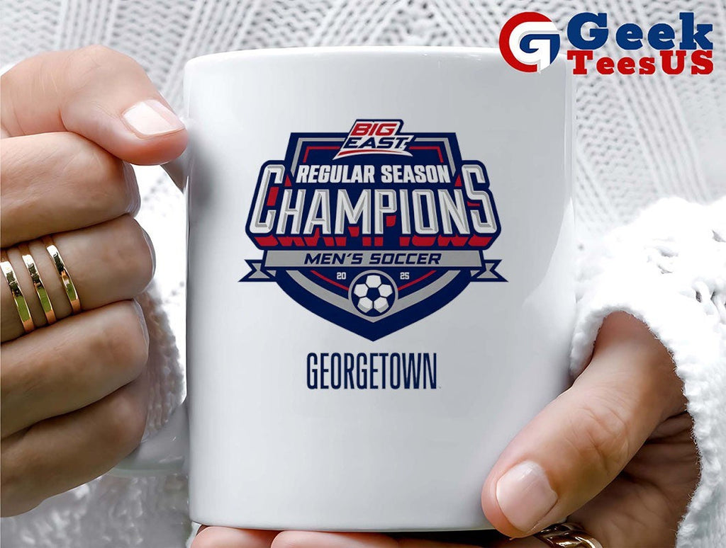2025 Regular Season Champions Big East Georgetown Men’s Soccer logo shirt
