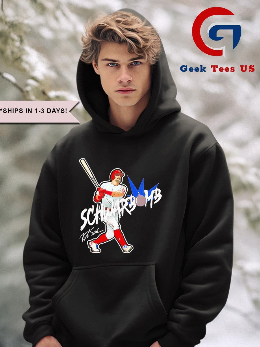 2025 Schwarbomb Kyle Schwarber Phillies baseball signature T-shirt