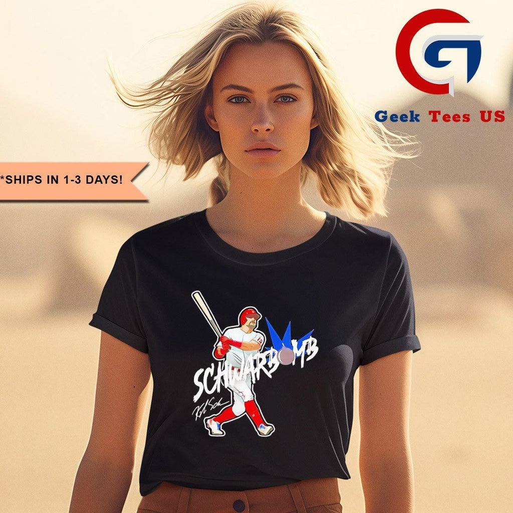 2025 Schwarbomb Kyle Schwarber Phillies baseball signature T-shirt