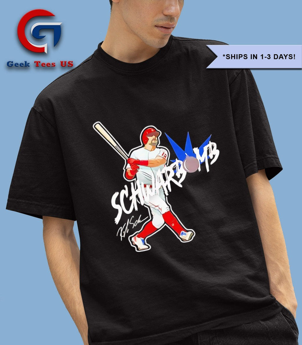 2025 Schwarbomb Kyle Schwarber Phillies baseball signature T-shirt