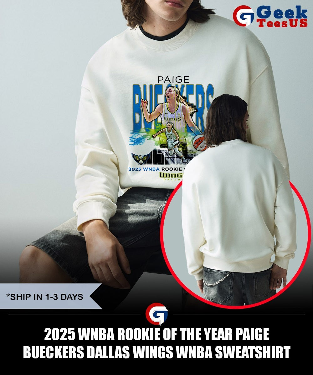 2025 WNBA Rookie of the Year Paige Bueckers Dallas Wings WNBA shirt