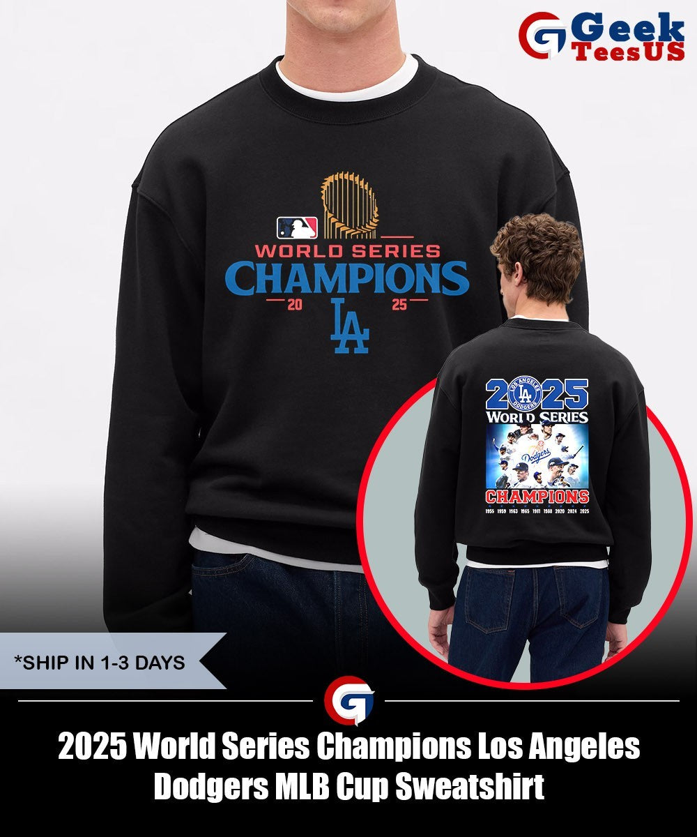 2025 World Series Champions Los Angeles Dodgers MLB Cup shirt