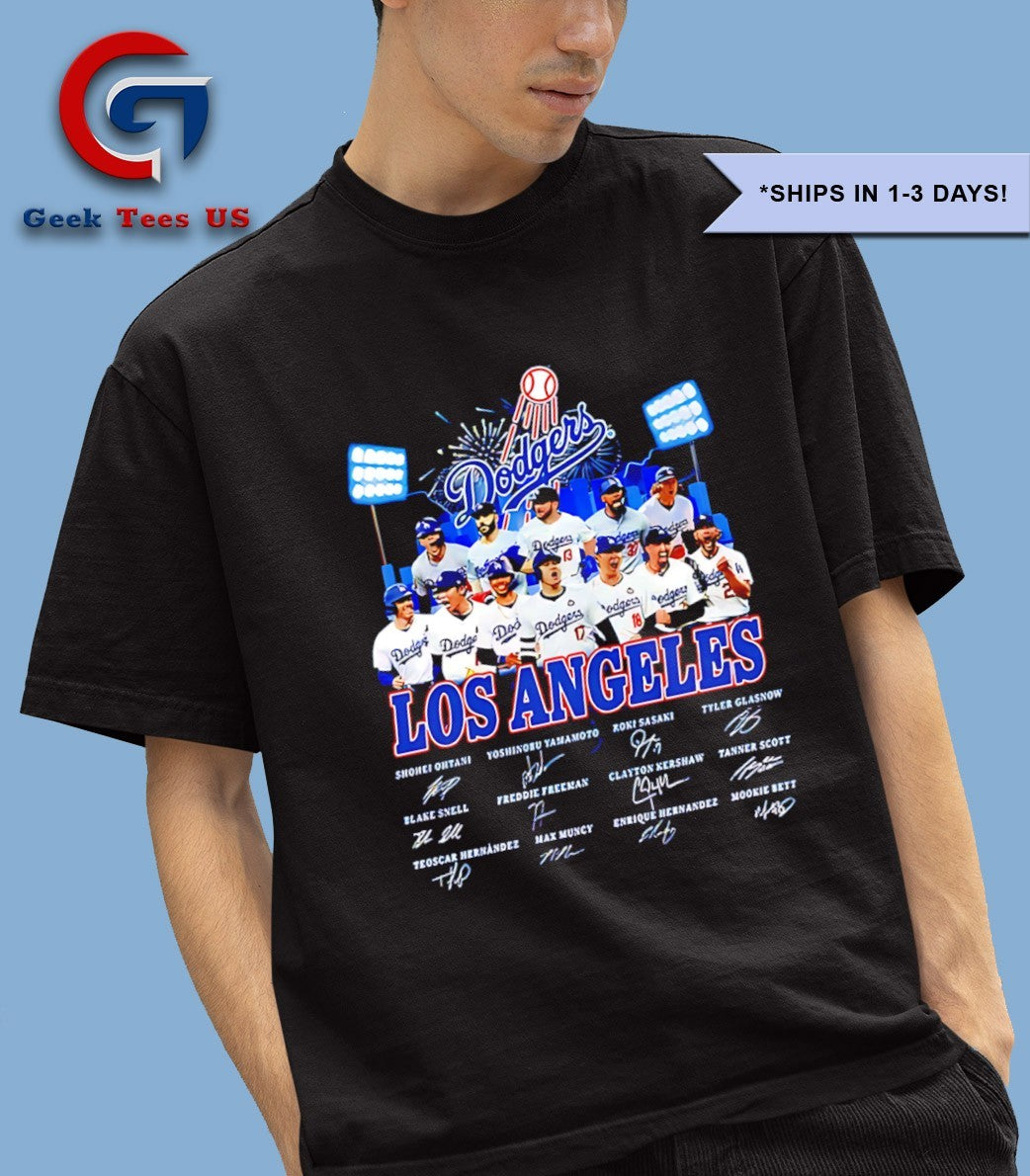 2025 World Series NLCS Champions Los Angeles Dodgers MLB signature shirt