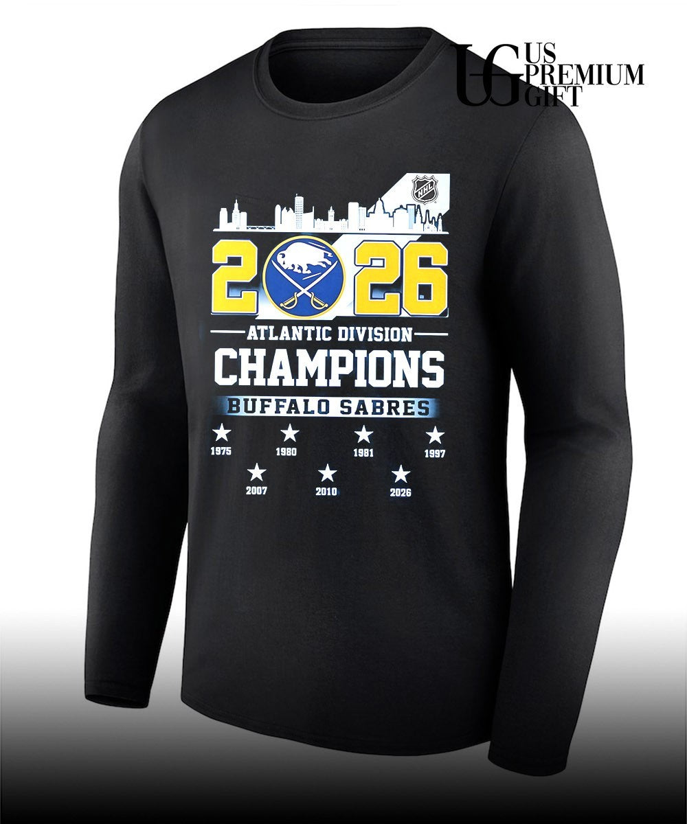 2026 Atlantic Division Champions Buffalo Sabres hockey shirt