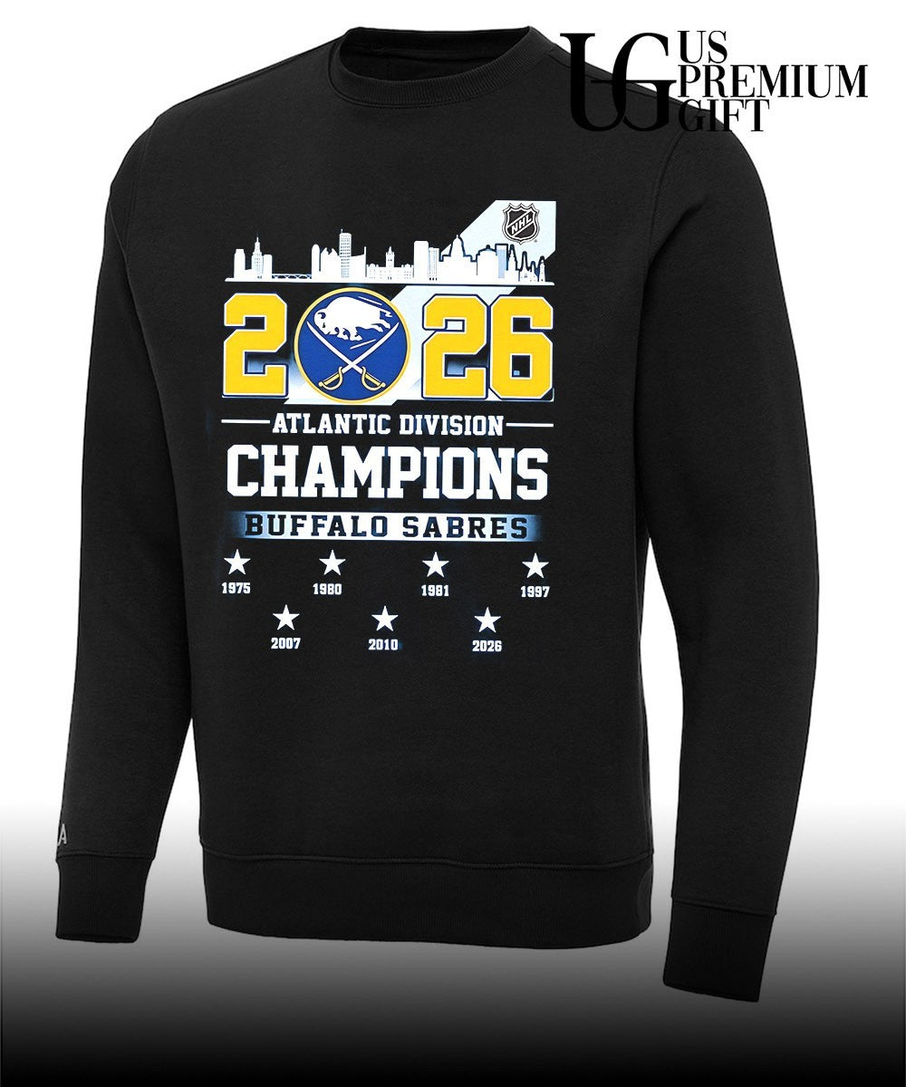 2026 Atlantic Division Champions Buffalo Sabres hockey shirt