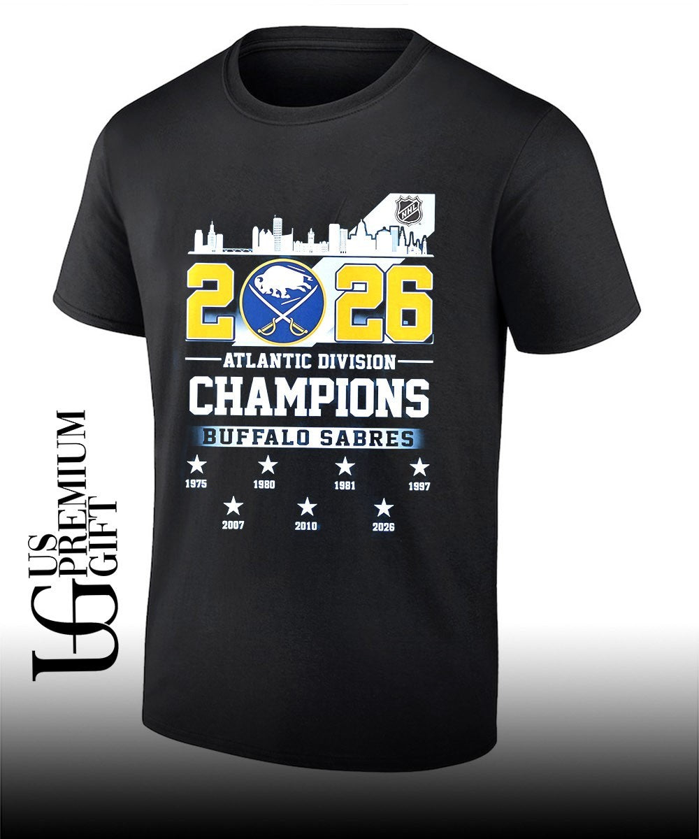 2026 Atlantic Division Champions Buffalo Sabres hockey shirt