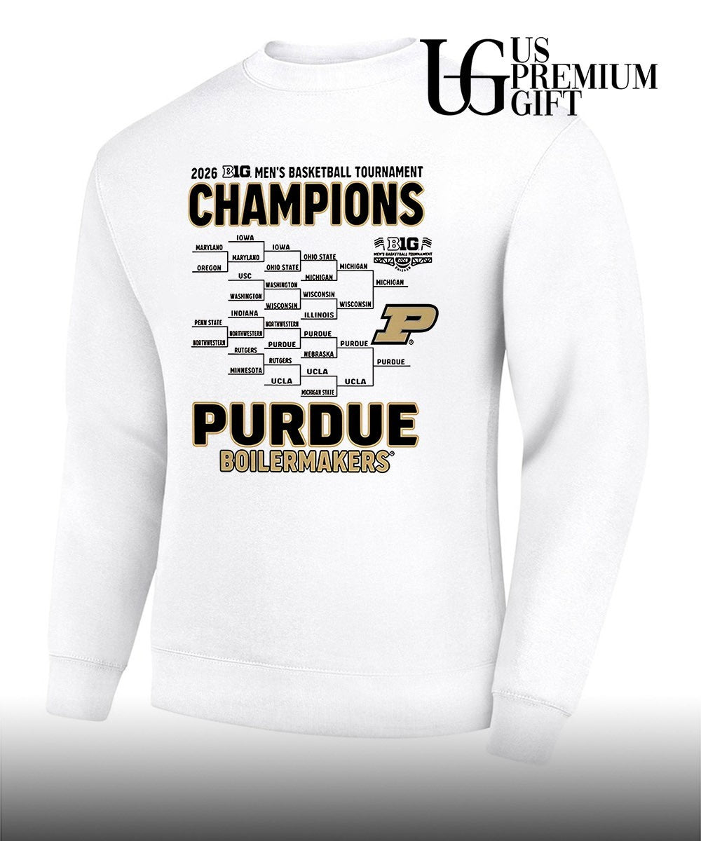 2026 Big Ten Men’s Basketball Tournament Champions Purdue Boilermakers Bracket shirt