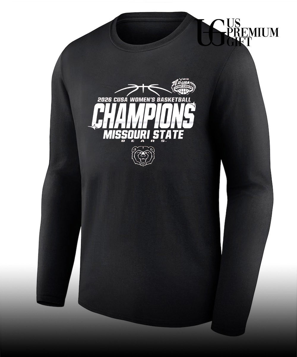 2026 CUSA Women’s Basketball Champions Missouri State Bears shirt