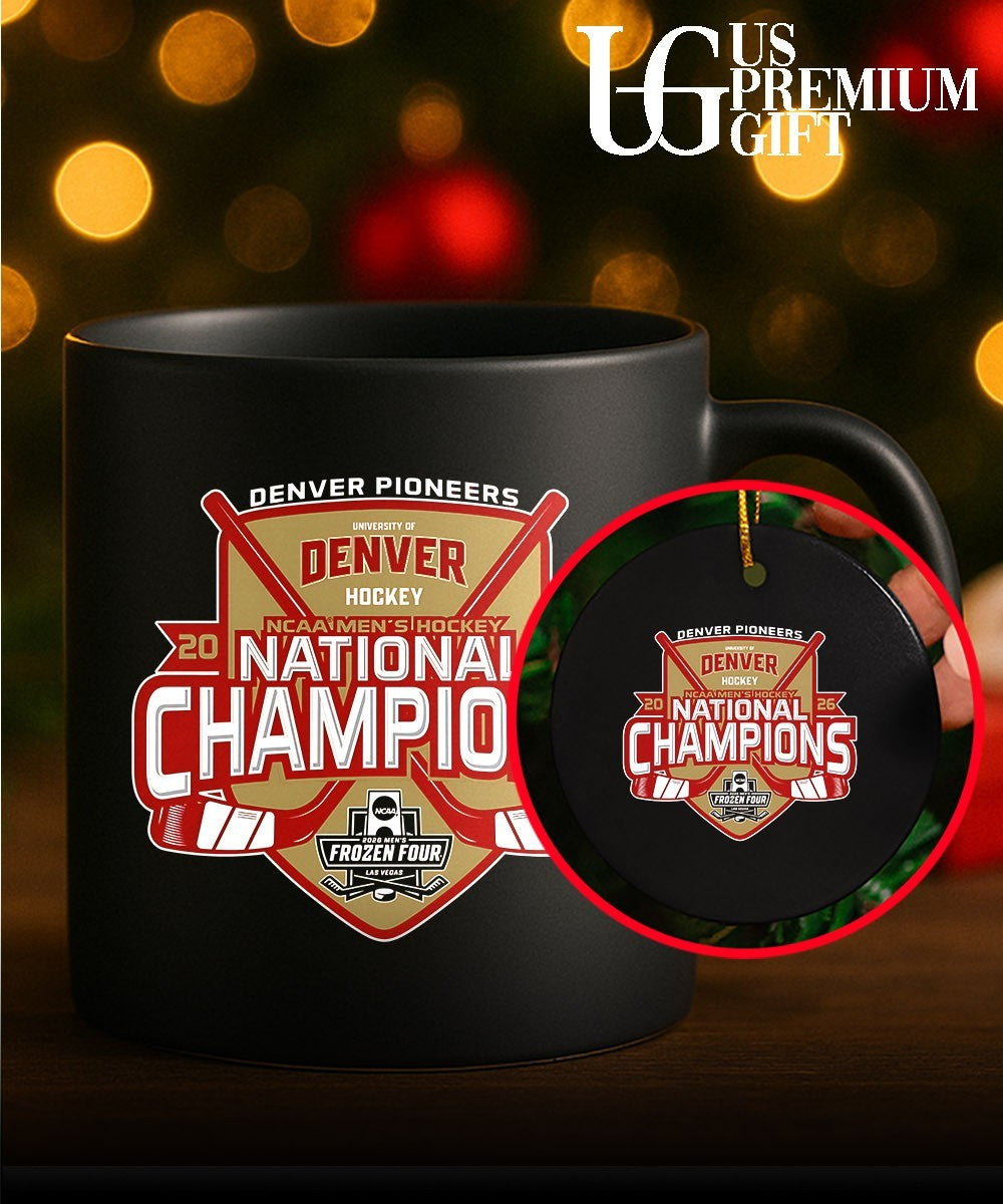 2026 Crimson Denver Pioneers 11-Time National Champions NCAA Frozen Four Men’s Ice Hockey shirt