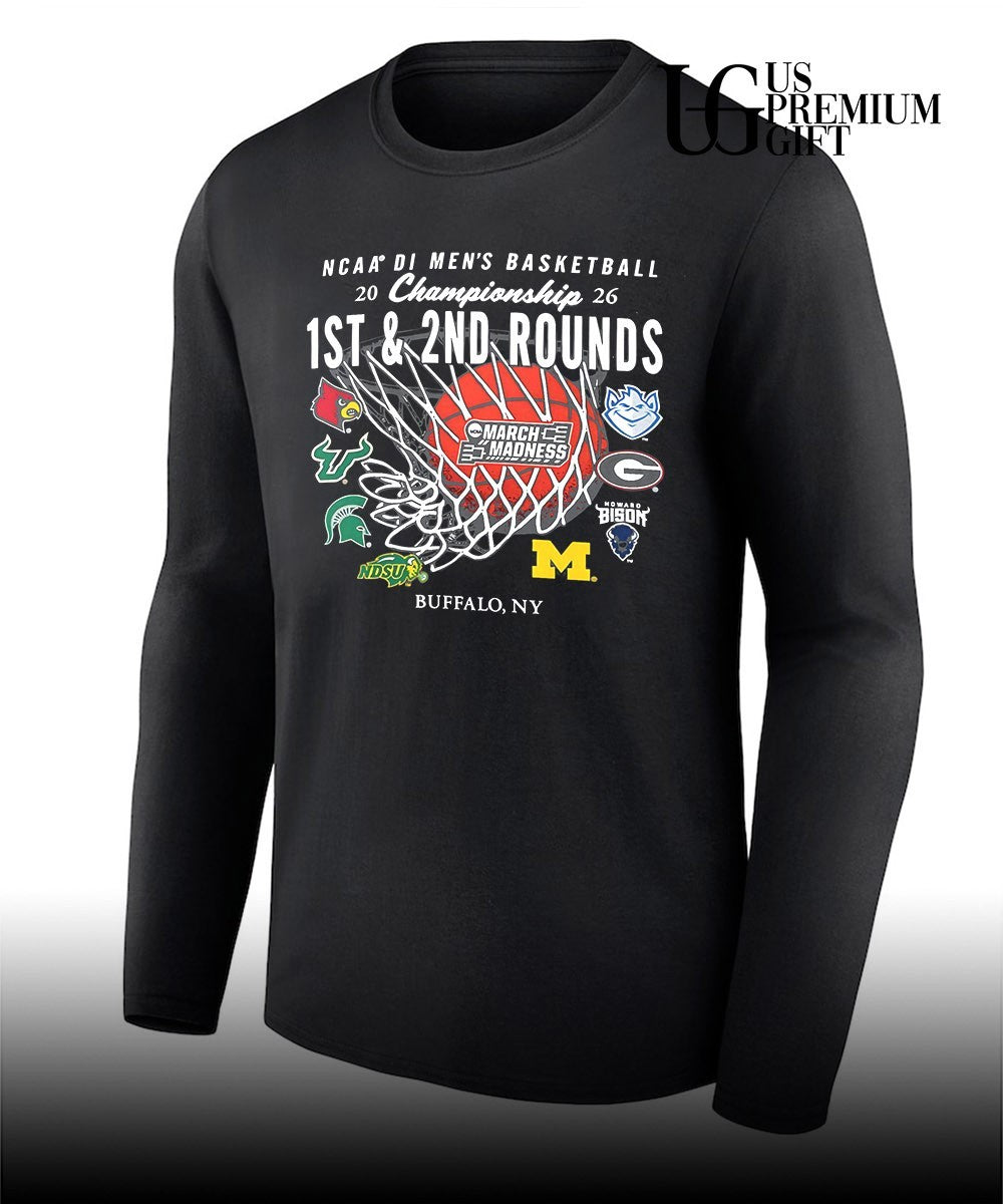 2026 March Madness NCAA DI Men’s Basketball Nets Championship 1St and 2nd Rounds shirt