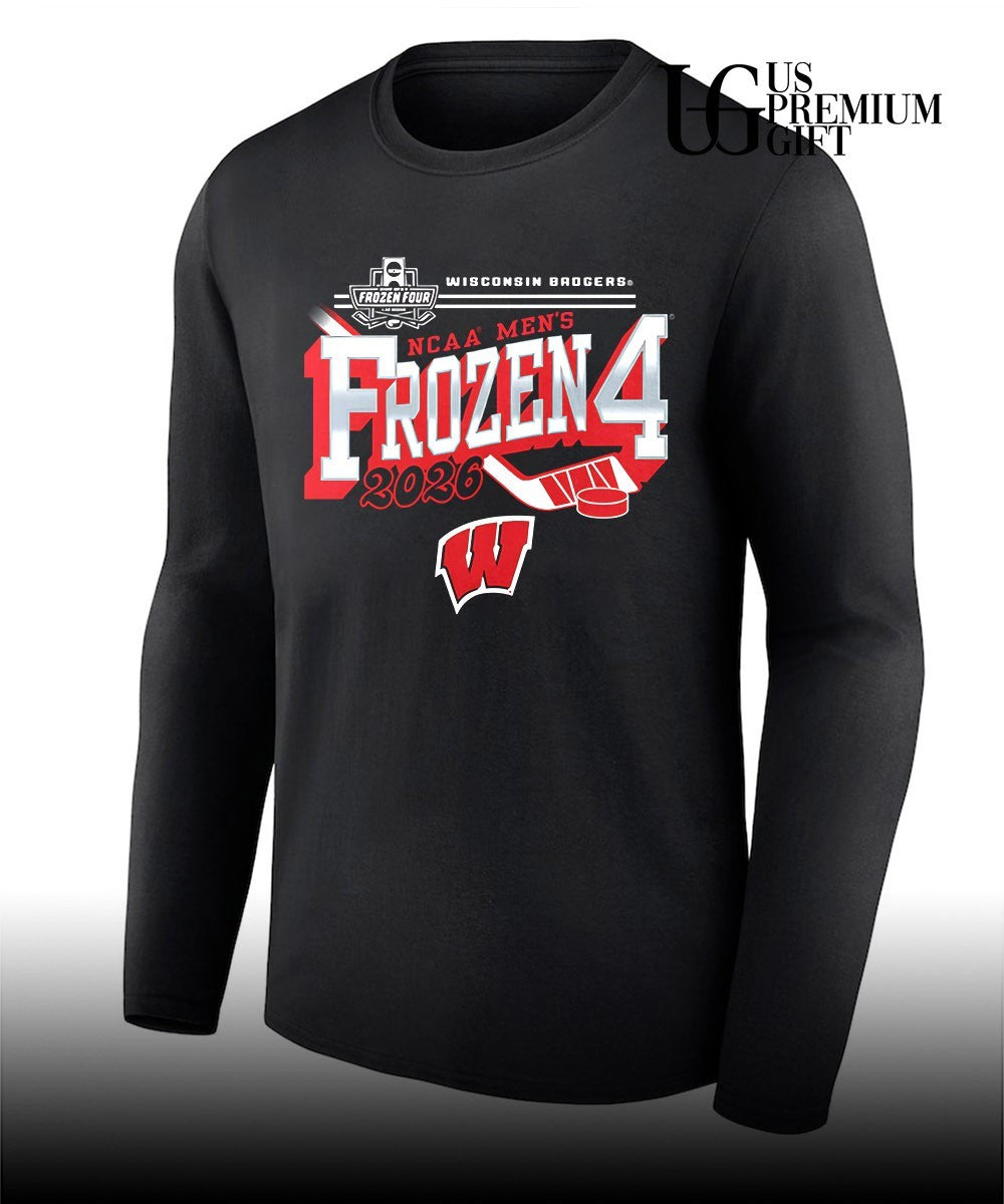 2026 Men’s Ice Hockey Frozen Four Bound Wisconsin Badgers Basketball shirt