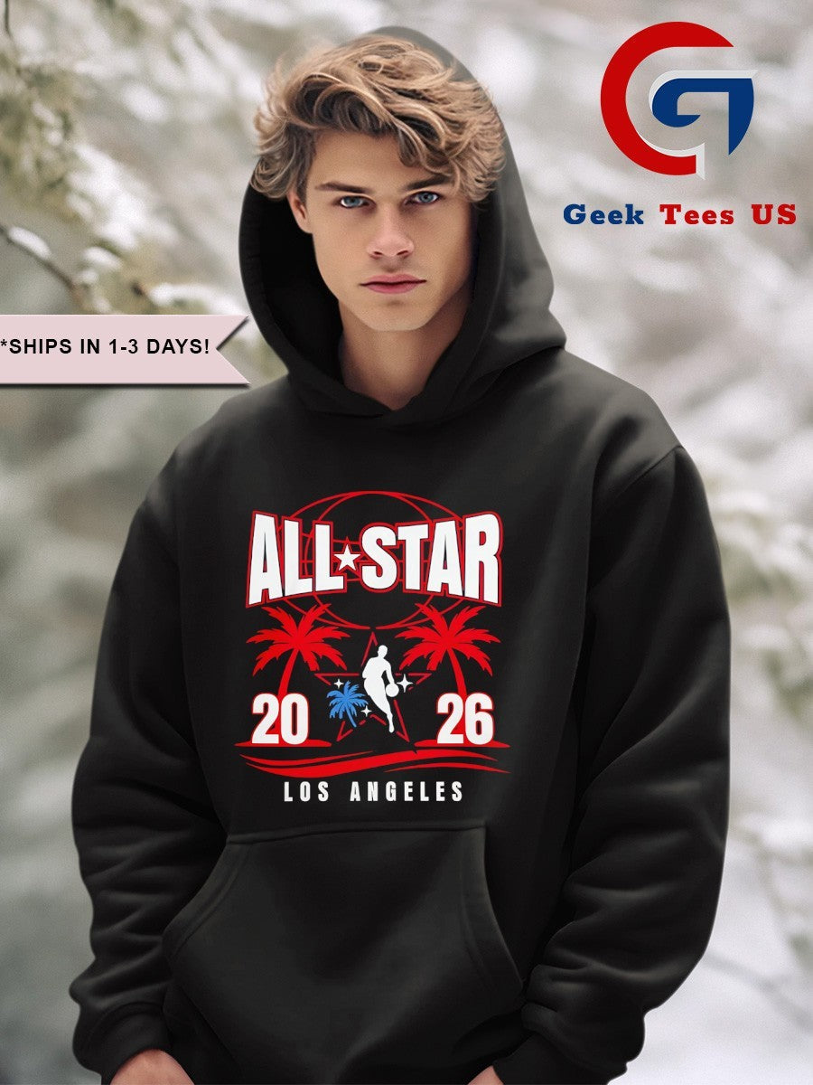2026 NBA All-Star Los Angeles Palm Trees graphic shirt
