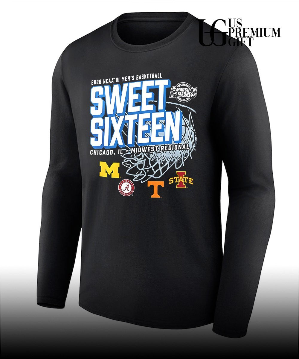2026 NCAA D1 Men’s basketball Midwest Regional March Madness Sweet Sixteen Chicago Midwest Regional shirt
