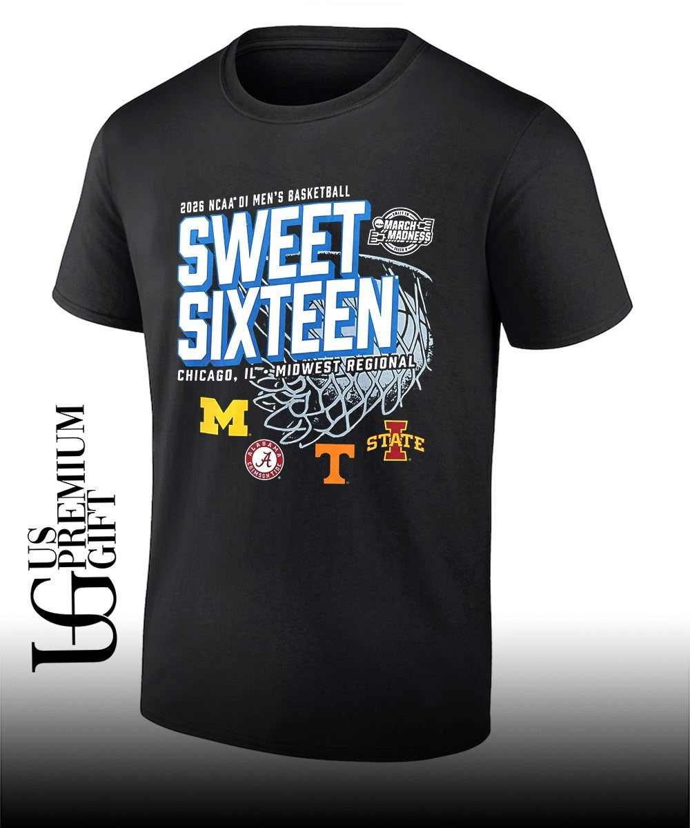 2026 NCAA D1 Men’s basketball Midwest Regional March Madness Sweet Sixteen Chicago Midwest Regional shirt