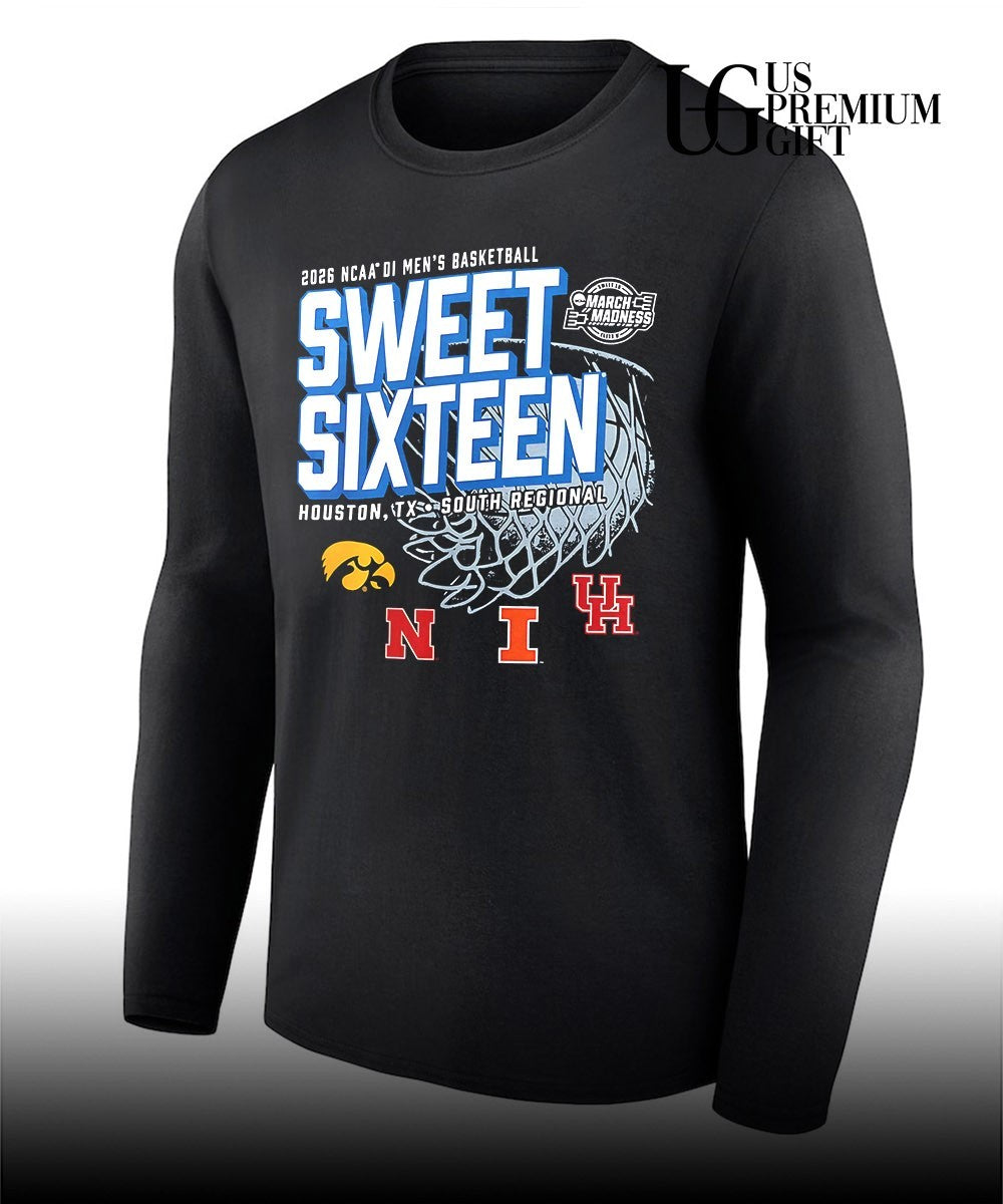 2026 NCAA D1 Men’s basketball Midwest Regional March Madness Sweet Sixteen Houston TX South Regional shirt