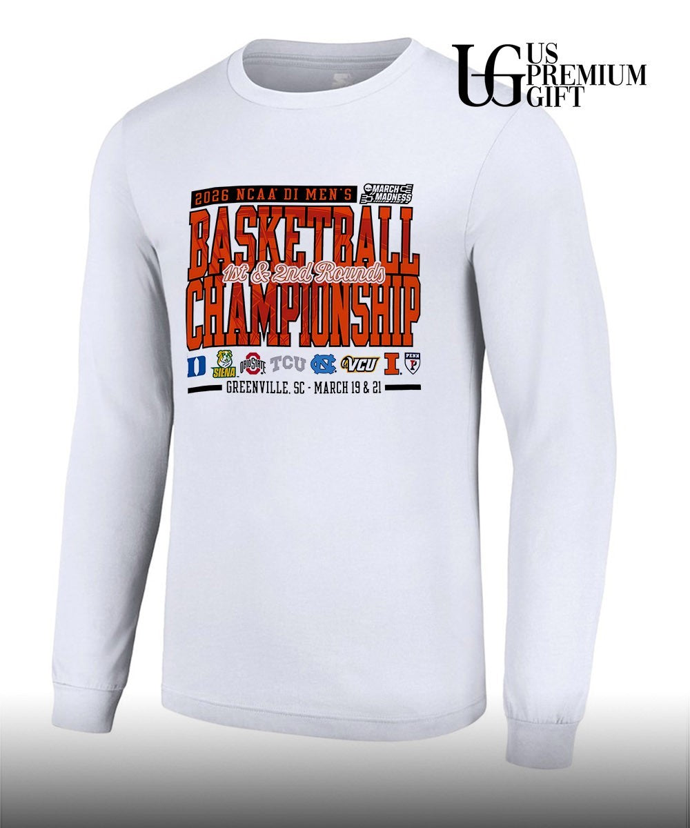 2026 NCAA DI Men’s Basketball Championship 1St and 2nd Rounds March Madness Greenville shirt