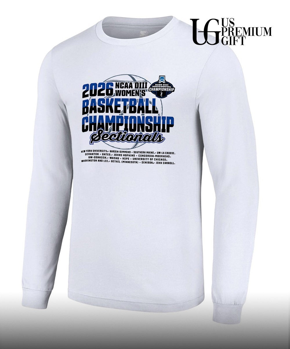 2026 NCAA DIII Women’s basketball Championship Sectionals shirt