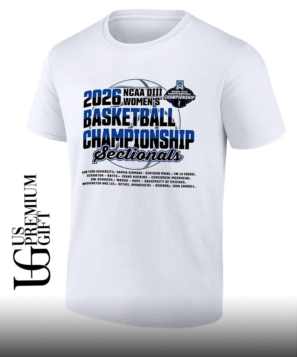 2026 NCAA DIII Women’s basketball Championship Sectionals shirt